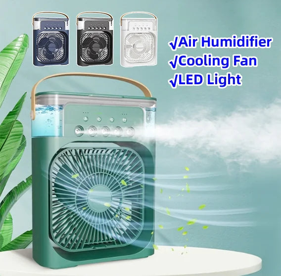 3-in-1 Desk Humidifier Fan & Air Cooler