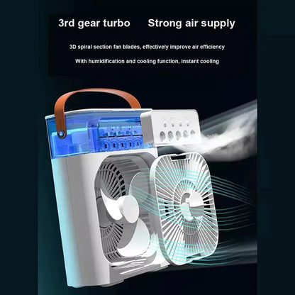 3-in-1 Desk Humidifier Fan & Air Cooler