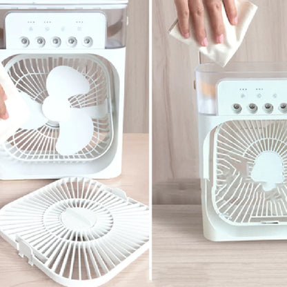 3-in-1 Desk Humidifier Fan & Air Cooler