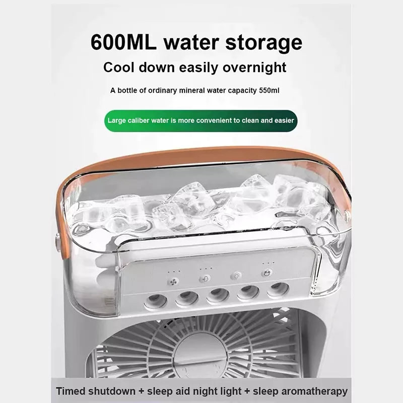 3-in-1 Desk Humidifier Fan & Air Cooler